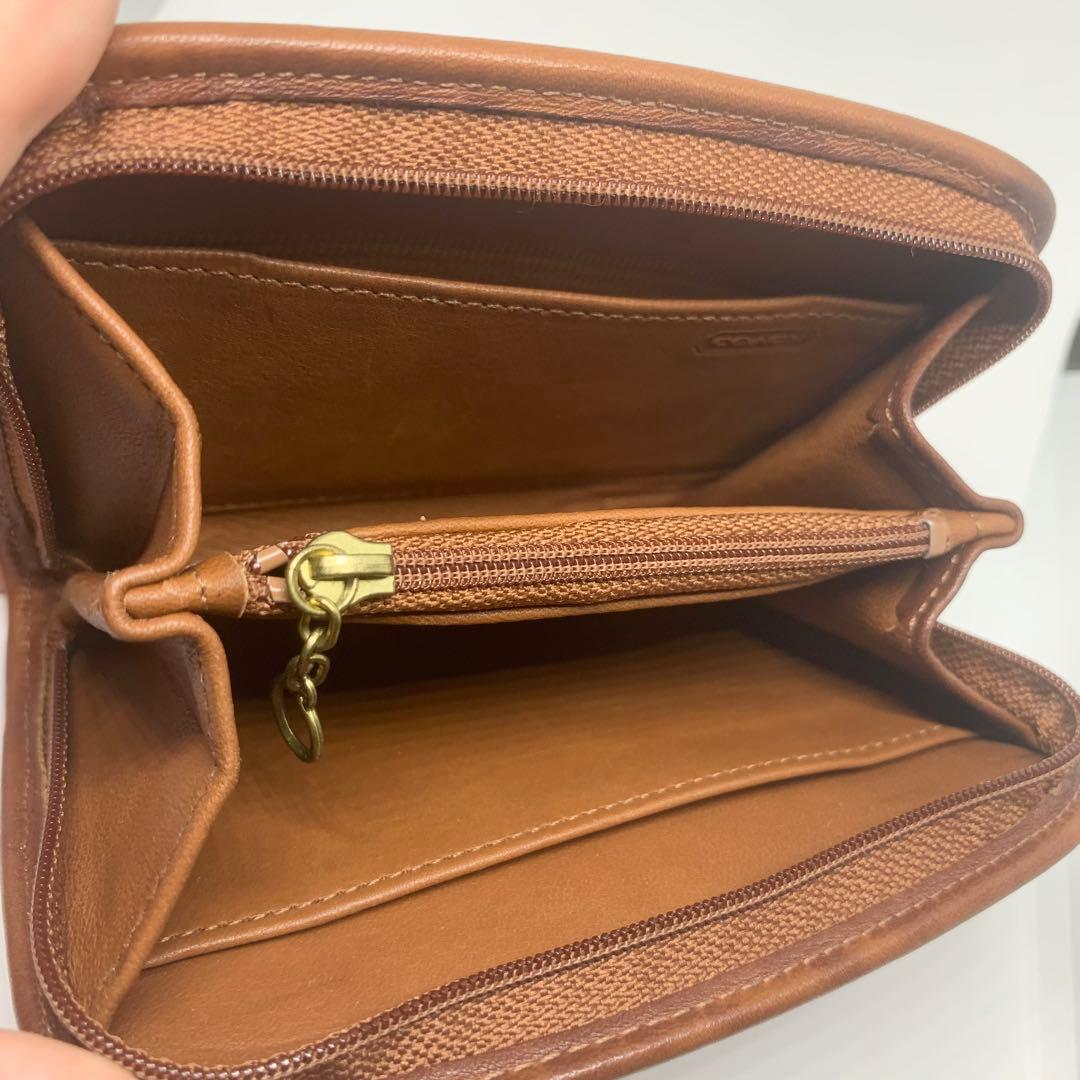 希少美品◎オールドコーチ 冊子付き ケース カードケース ラウンドジップ