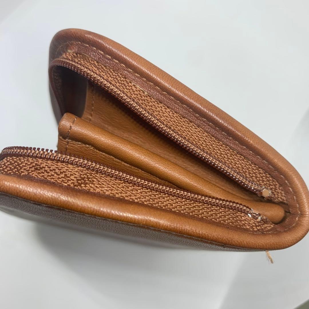 希少美品◎オールドコーチ 冊子付き ケース カードケース ラウンドジップ