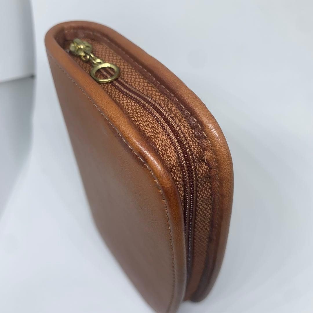 希少美品◎オールドコーチ 冊子付き ケース カードケース ラウンドジップ