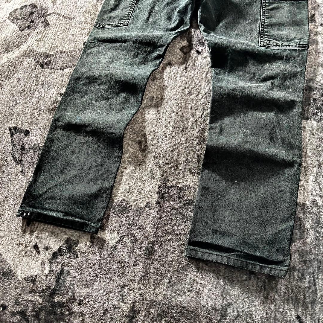 コメ欄セール！一点物 良フェード ダブルニー B134 ダック地 雰囲気系