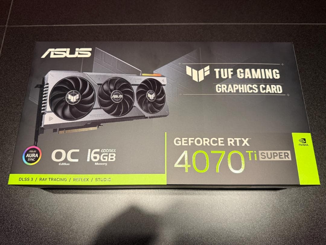 グラフィックボード・グラボ・ビデオカード TUF Gaming GeForce RTX4070 Ti SUPER 16GB