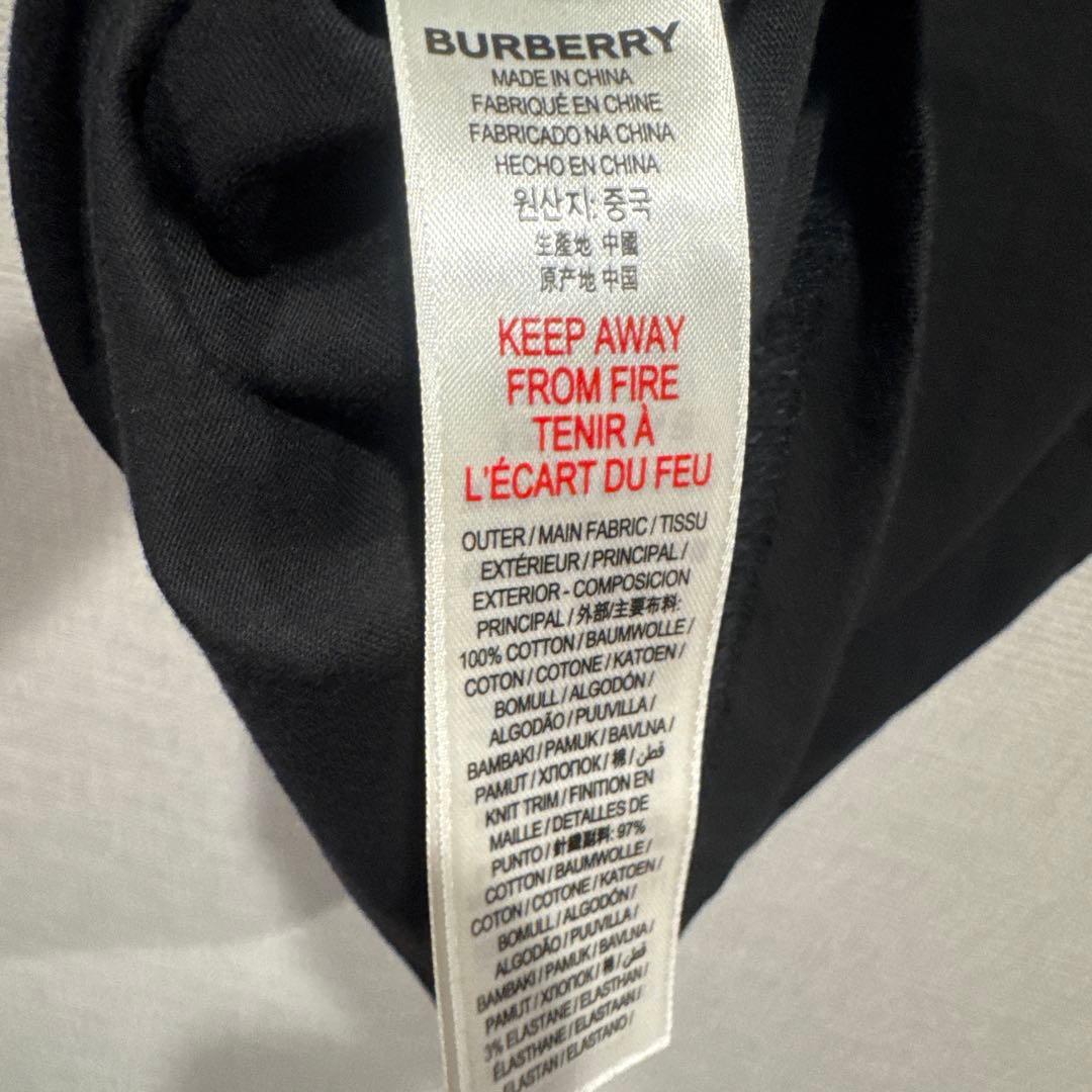 BURBERRY ブラック Tシャツ 10Y 140 ロゴ　チェック　半袖