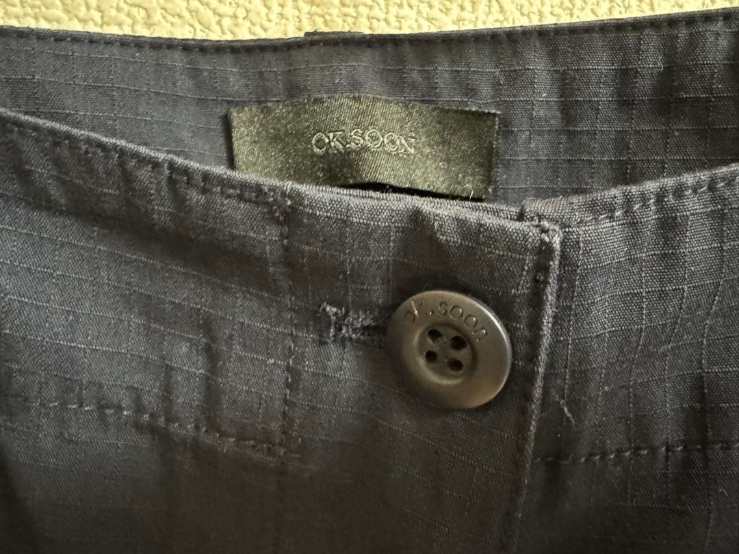 ok.soon low rise cargo pants ネイビー　3