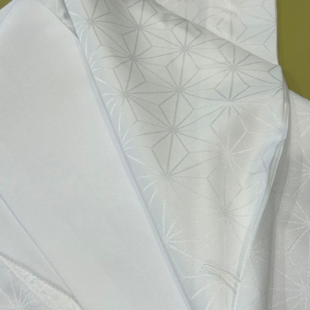 【訳あり品】ローズカラー襦袢　ファスナー衿付襦袢　ファスナー衿　広衿　麻の葉　S