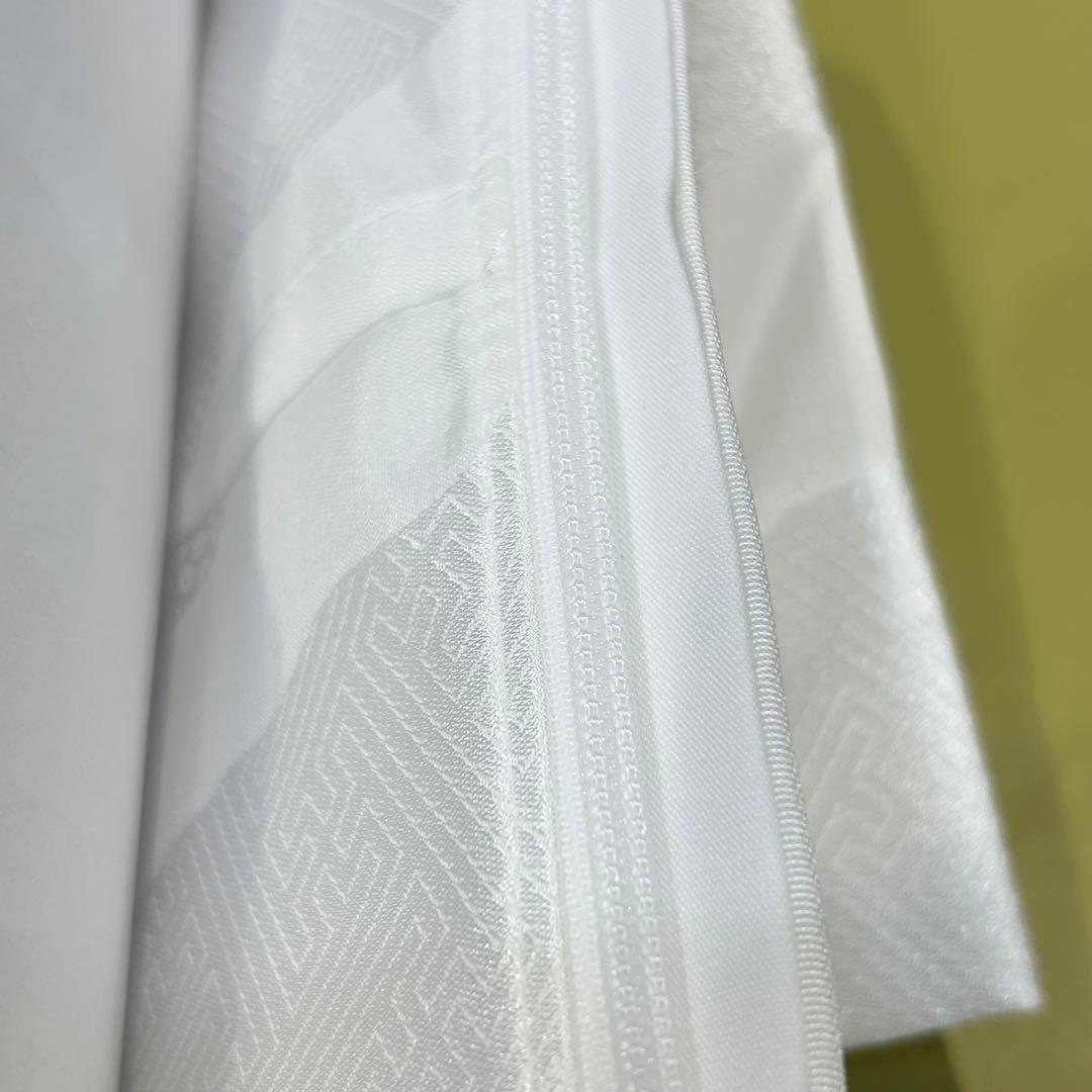 【訳あり品】ローズカラー襦袢　ファスナー衿付襦袢　ファスナー衿　広衿　麻の葉　S