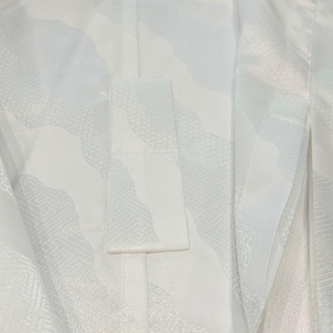 【訳あり品】ローズカラー襦袢　ファスナー衿付襦袢　ファスナー衿　広衿　麻の葉　S