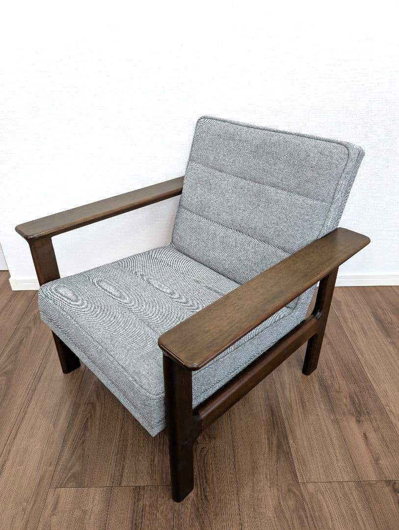 【希少】カリモク ワイドアームチェア　ヴィンテージ