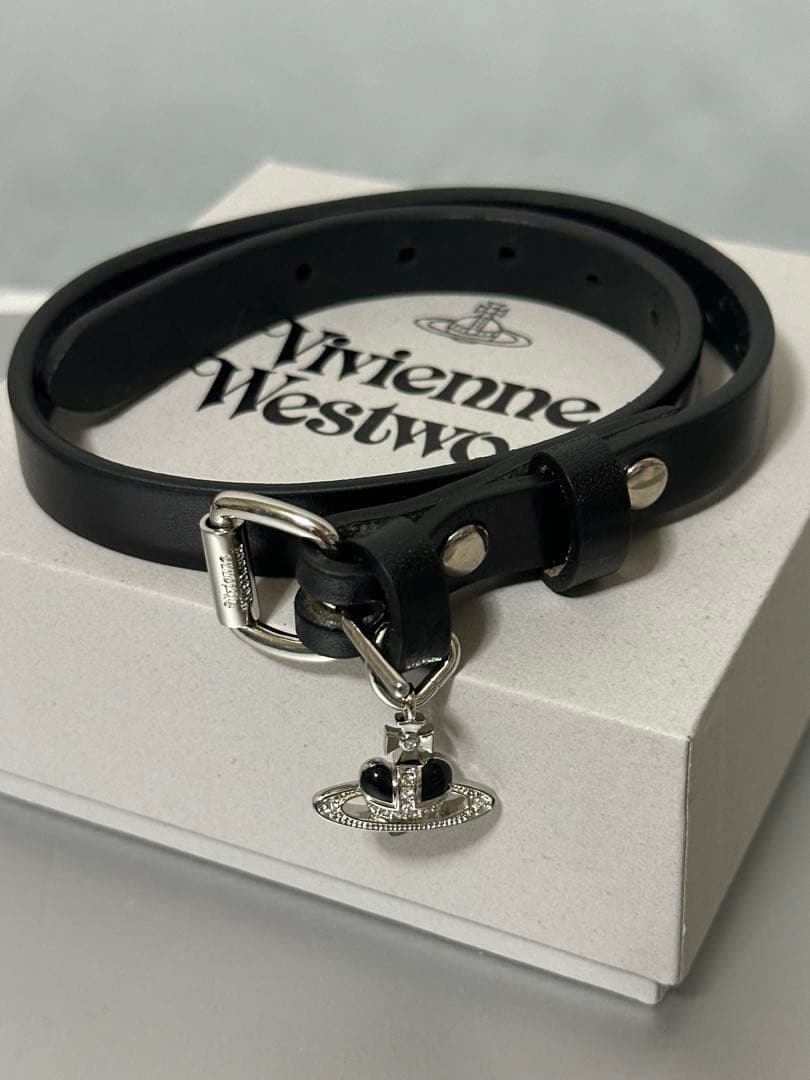 ヴィヴィアンウエストウッド　DIAMANTE HEART チョーカー　ブラック