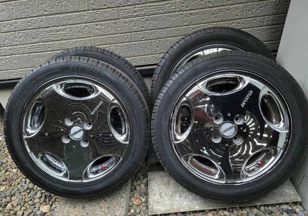 ESTATUS 15インチ クロームホイール・タイヤセット