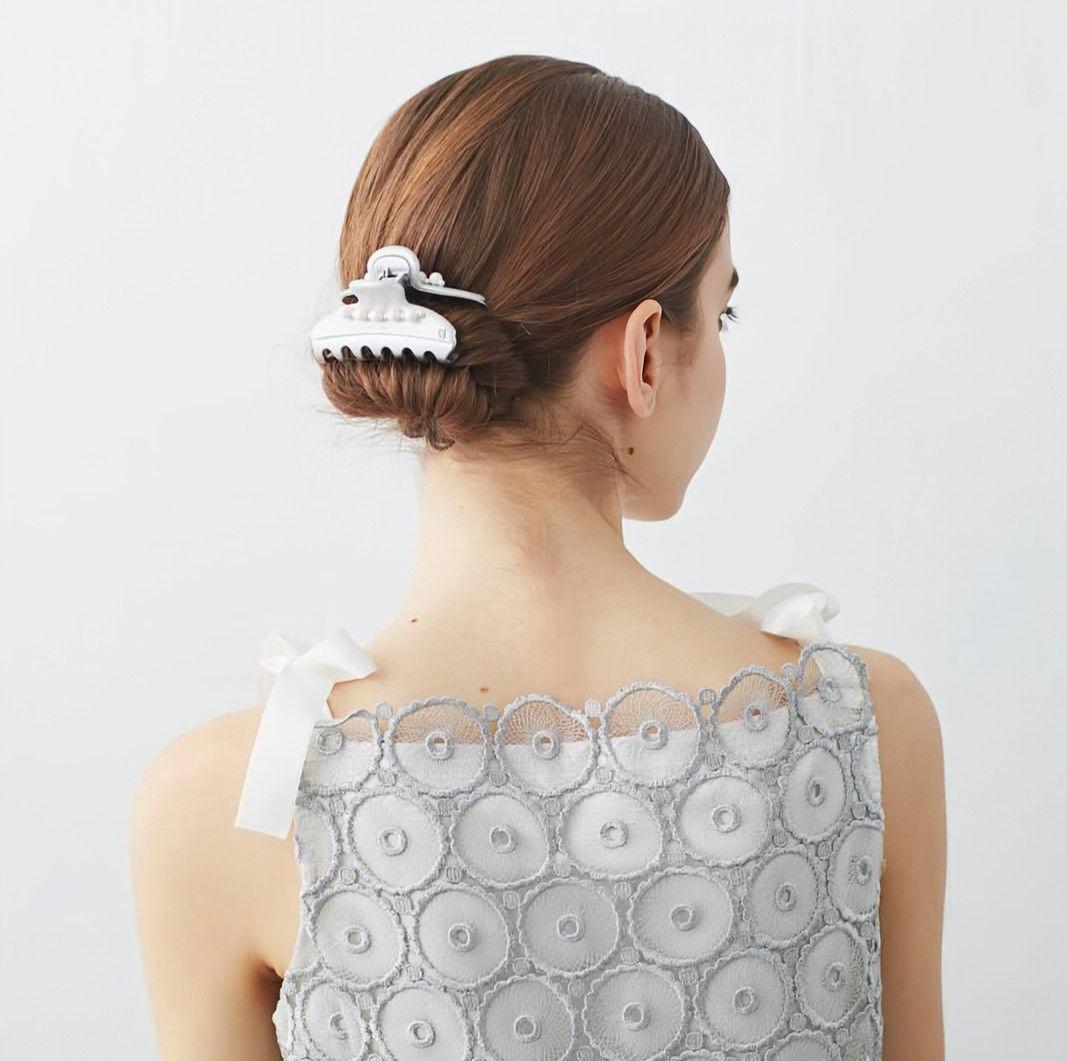 新品 アレクサンドルドゥパリ パール ヴァンドームクリップ グレー