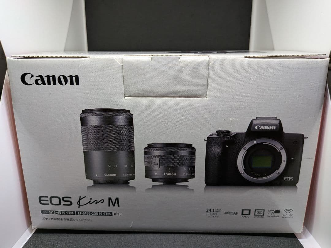 Canon EOS Kiss M ミラーレス一眼 Wズームレンズキット