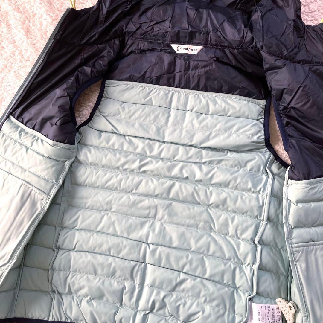 【タグ付新品】and per se 2023年モデル ビッグロゴ 中綿ベスト L