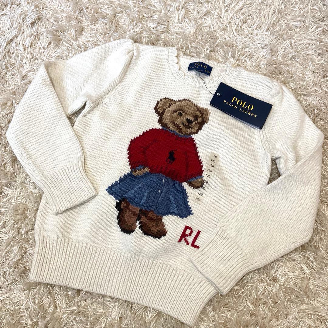 [新品]ラルフローレン　ポロベア　ニット　6T/120