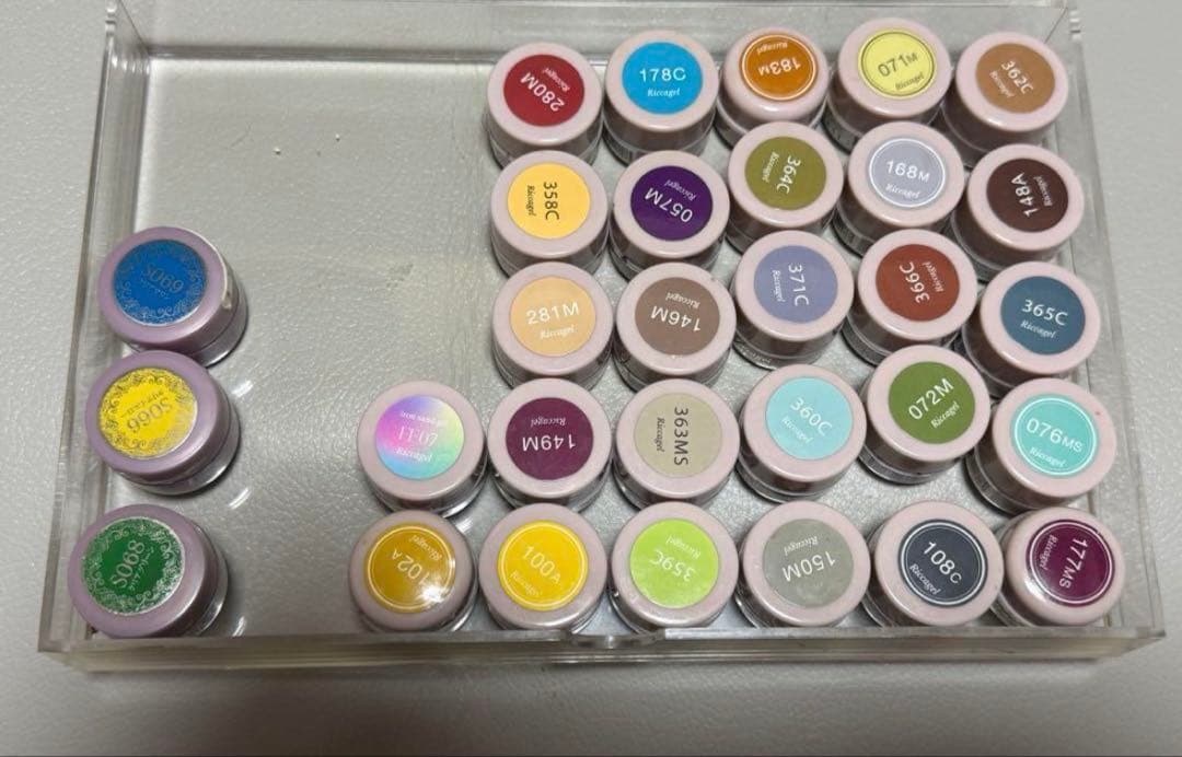 カラージェル30色 リッカジェル 27色 プリジェル3色