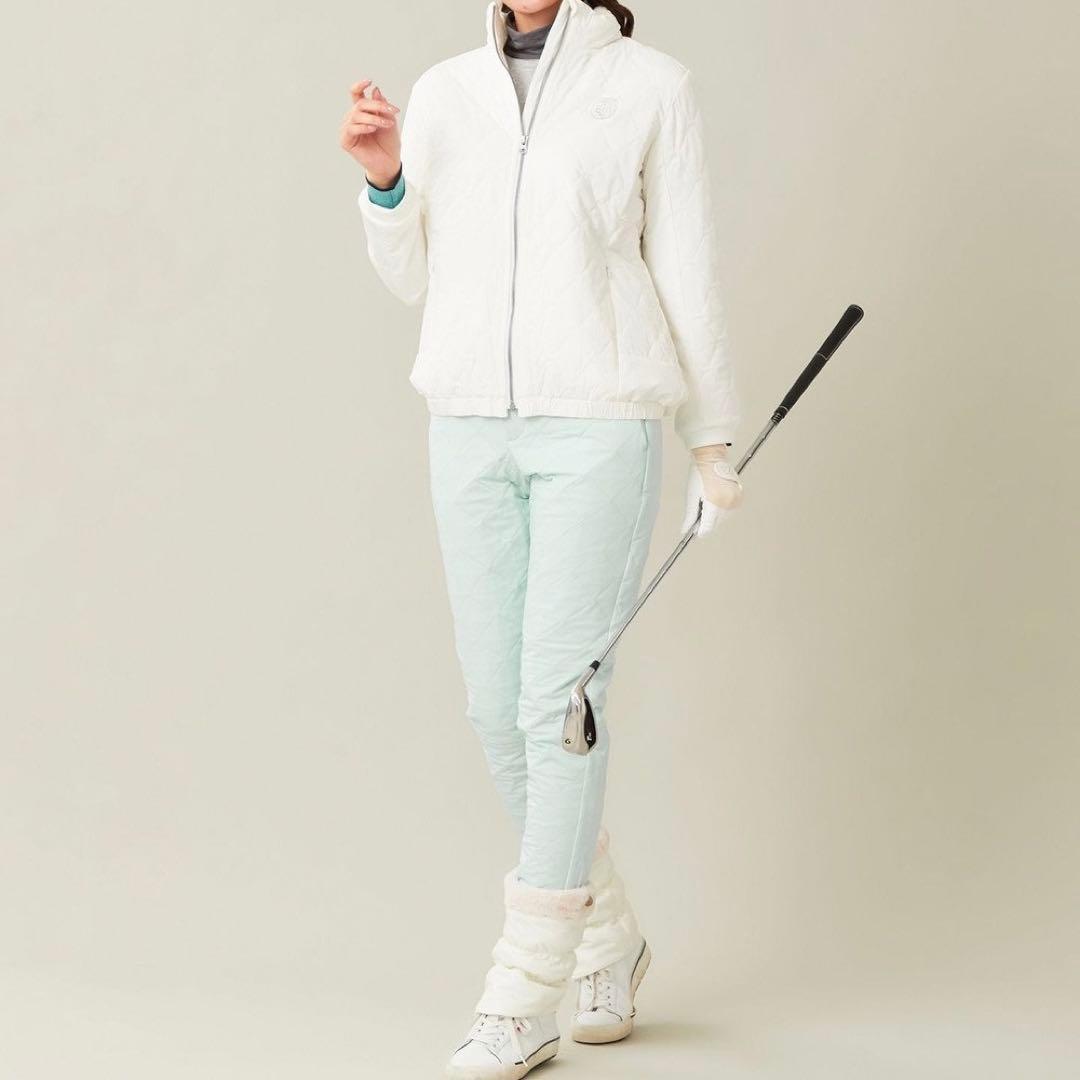 【新品未使用】23区ゴルフ M 高級ダイヤキルト 中綿ベーシックテーパードパンツ