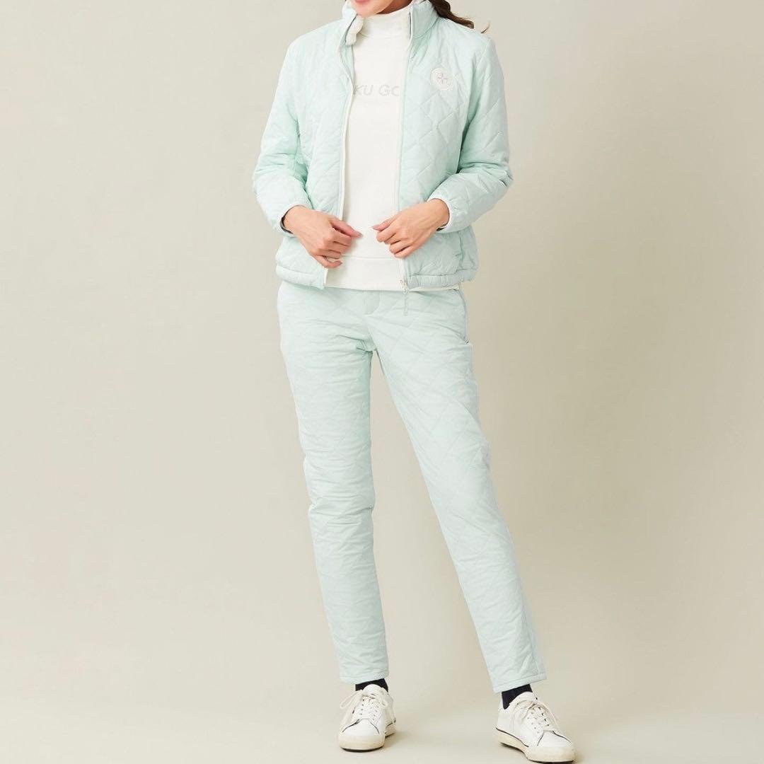 【新品未使用】23区ゴルフ M 高級ダイヤキルト 中綿ベーシックテーパードパンツ