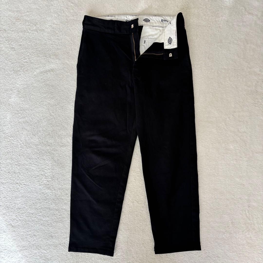 別注RHC ロンハーマン × ディッキーズ ストレッチコットンパンツ 黒