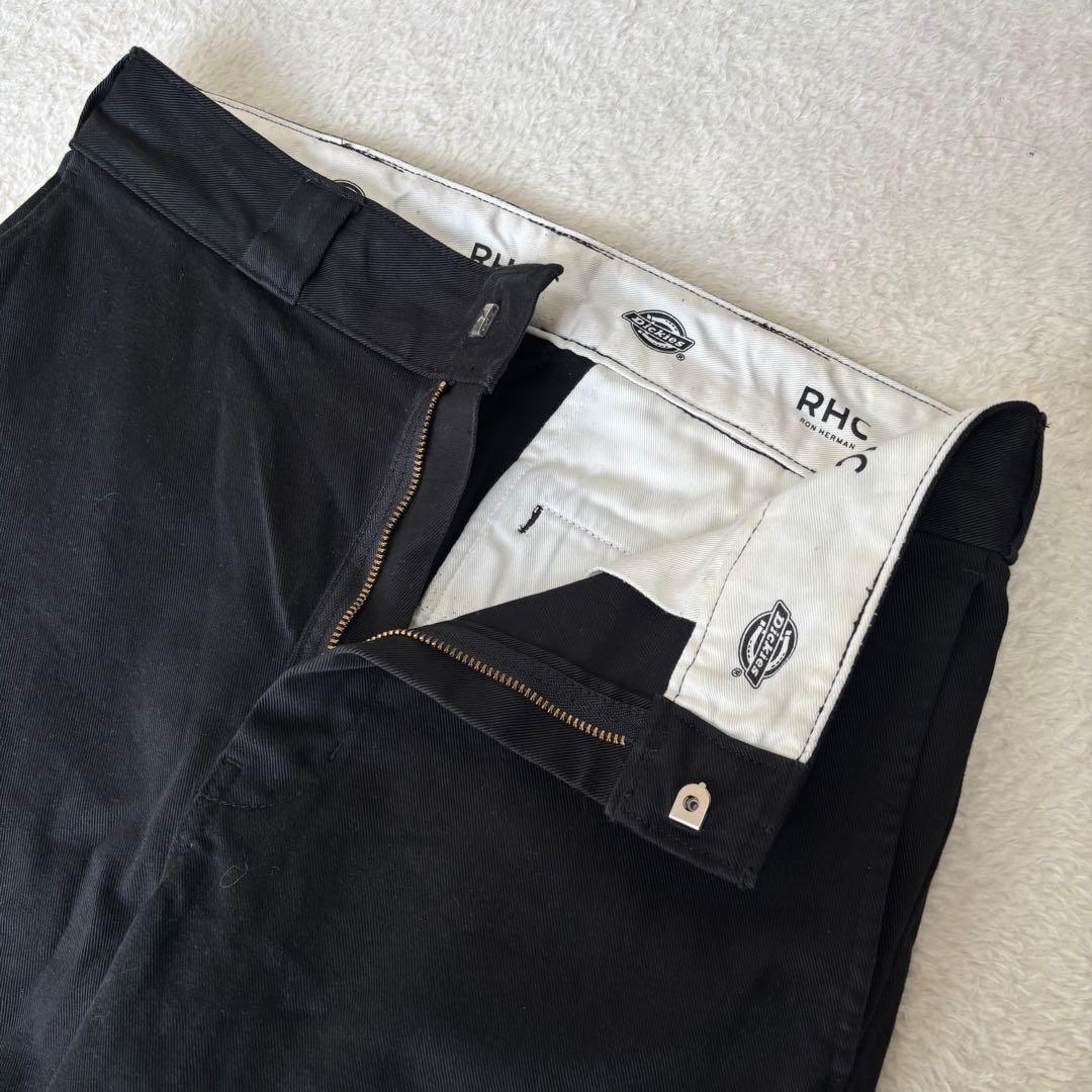 別注RHC ロンハーマン × ディッキーズ ストレッチコットンパンツ 黒