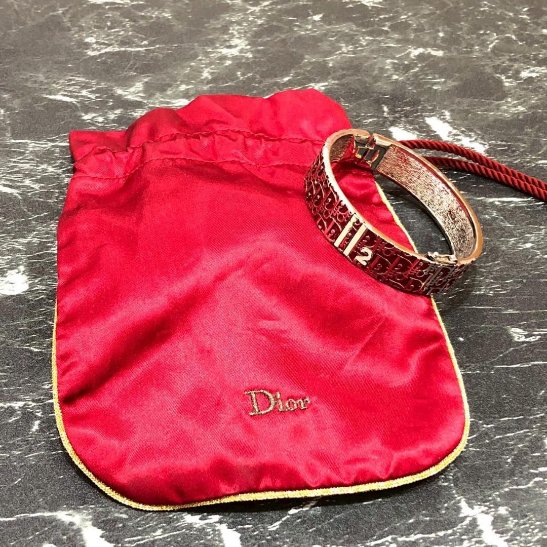 ♥【希少！】クリスチャンディオール　トロッター　バングル　ブレスレット　赤