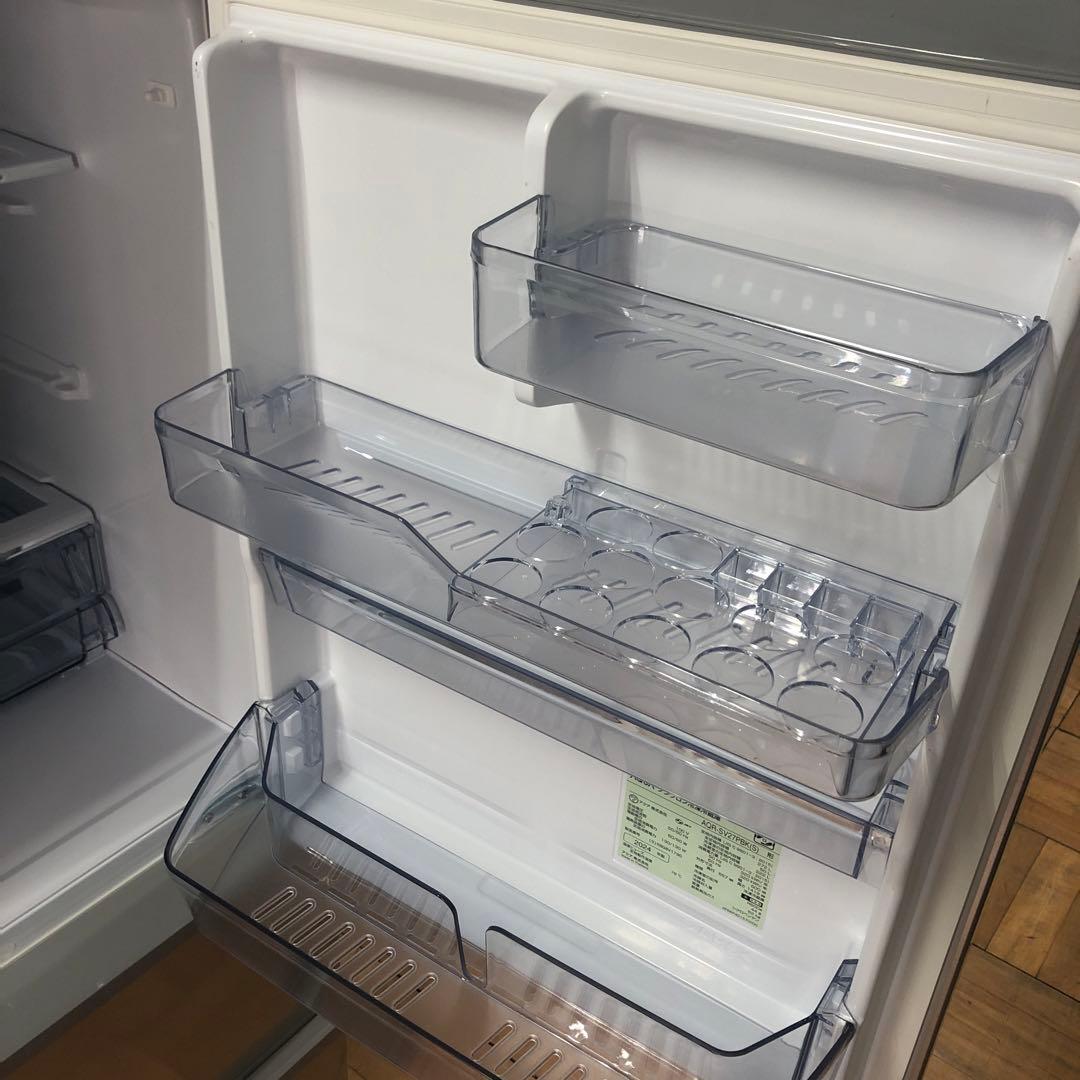 『美品』 AQUA　ノンフロン冷凍冷蔵庫　2024年　AQR-SV27PBK　D
