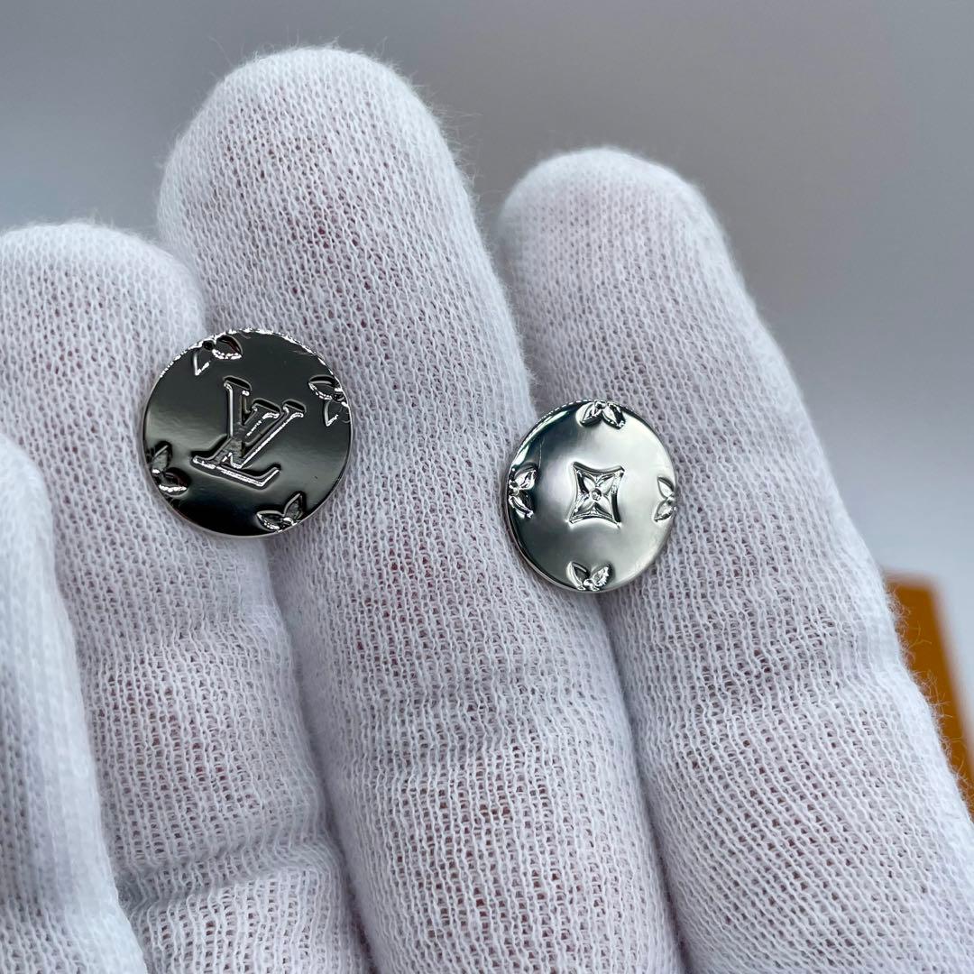 ✨希少ケース付き✨ルイヴィトン　モノグラム カフスボタン M61971 シルバー