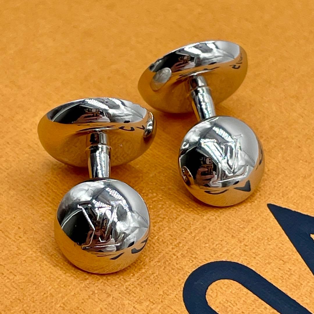 ✨希少ケース付き✨ルイヴィトン　モノグラム カフスボタン M61971 シルバー