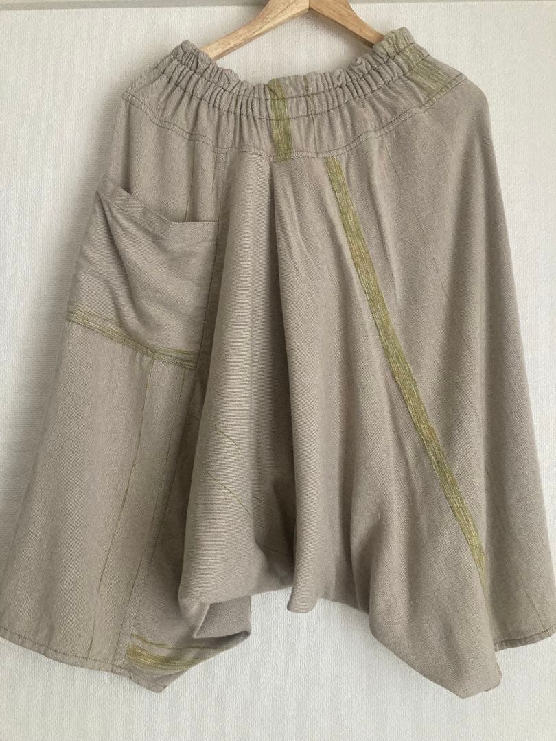 tamaki niime タルンパンツ ショート ベージュ タマキニイメ