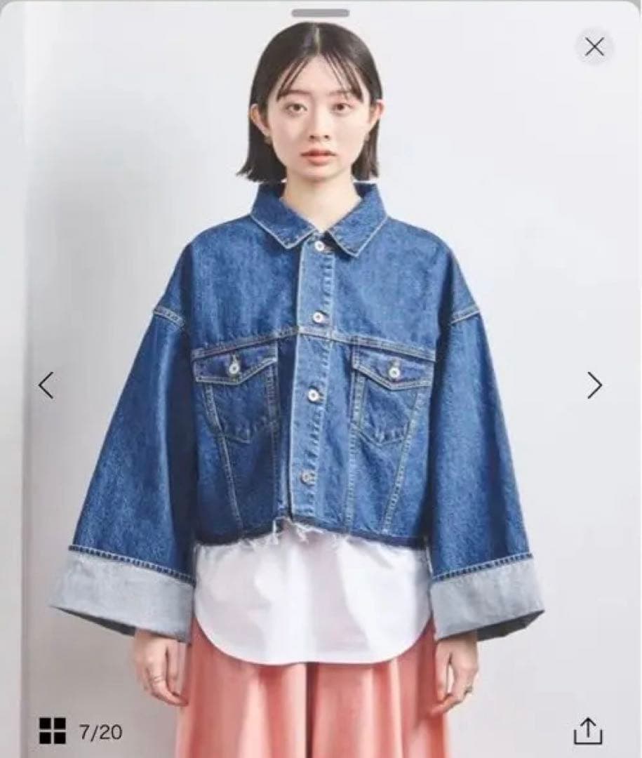 SACRAネイビー デニムジャケット 38