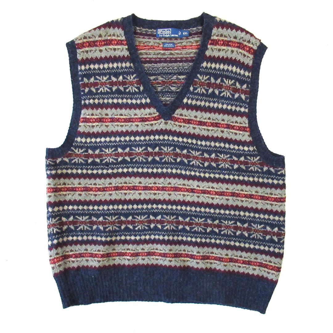 RalphLauren フェアアイル柄 アルパカ ウールベスト