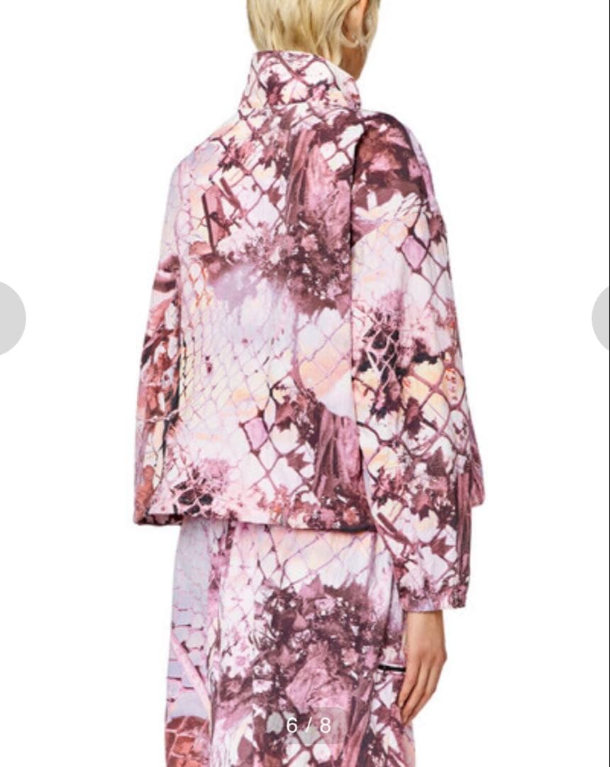 DIESEL/ディーゼル/迷彩柄ナイロンジャケット/size40/ピンク