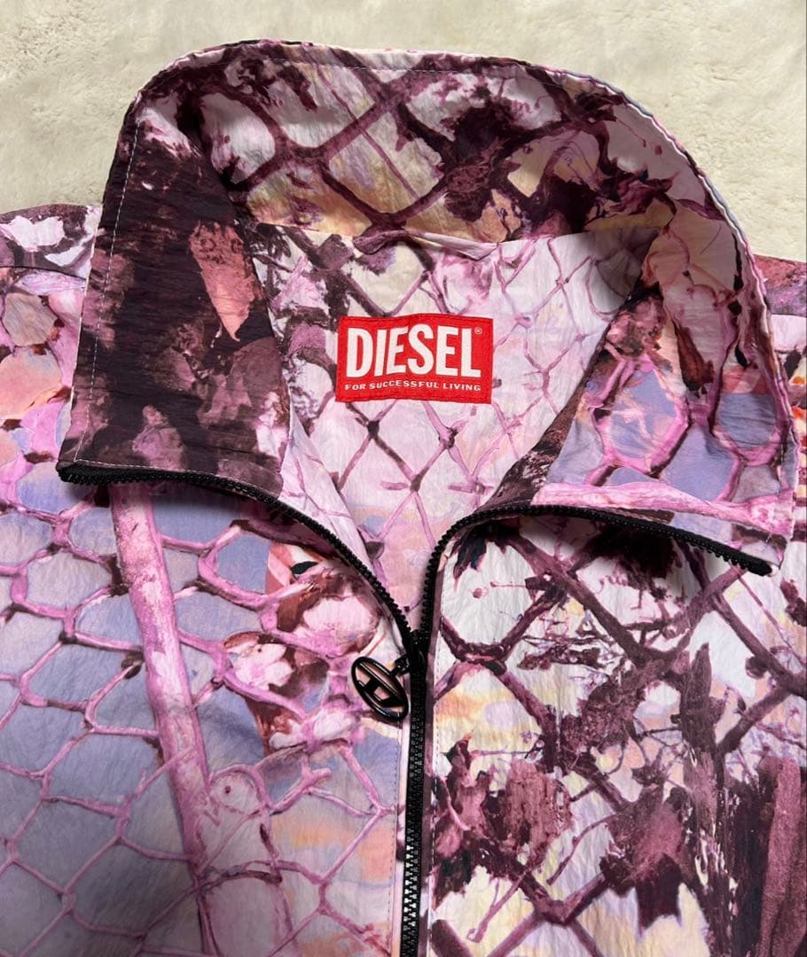 DIESEL/ディーゼル/迷彩柄ナイロンジャケット/size40/ピンク