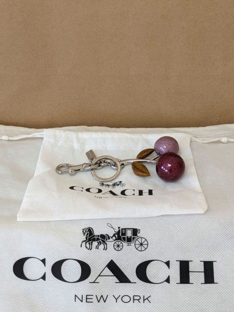 ✨美品✨COACH ♥コーチ♥チェリー♦バッグチャーム♦さくらんぼ♦キーホルダー