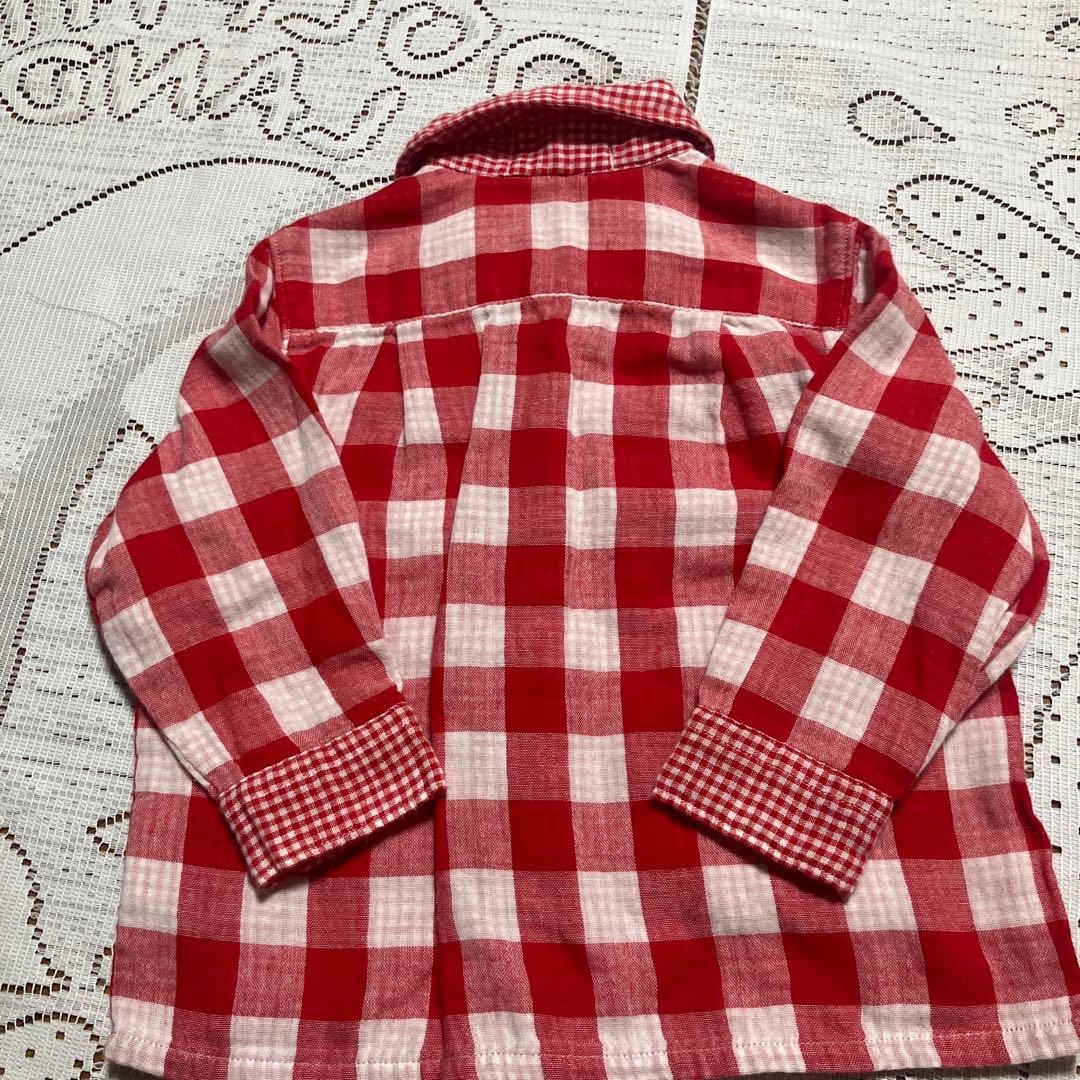 専用☆美品☆ミキハウス 80 cm オーバーオール シャツ付き