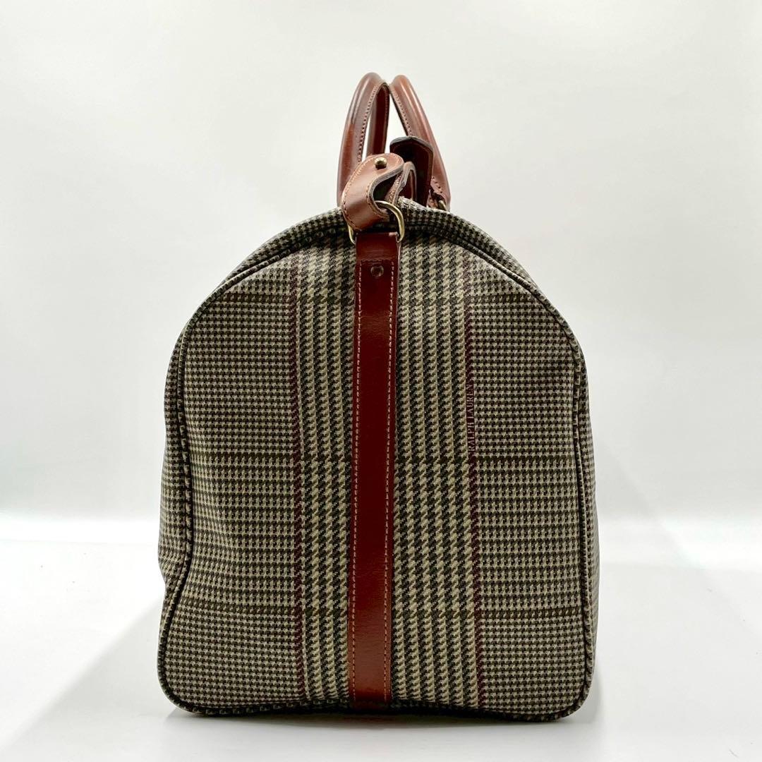 RALPH LAURENT ラルフローレン 2way ボストンバッグ 千鳥格子