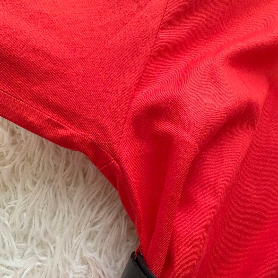 【美品】23年　アドーア　レーヨン麻ソフフトタンブラーワンピース　ベルト　38