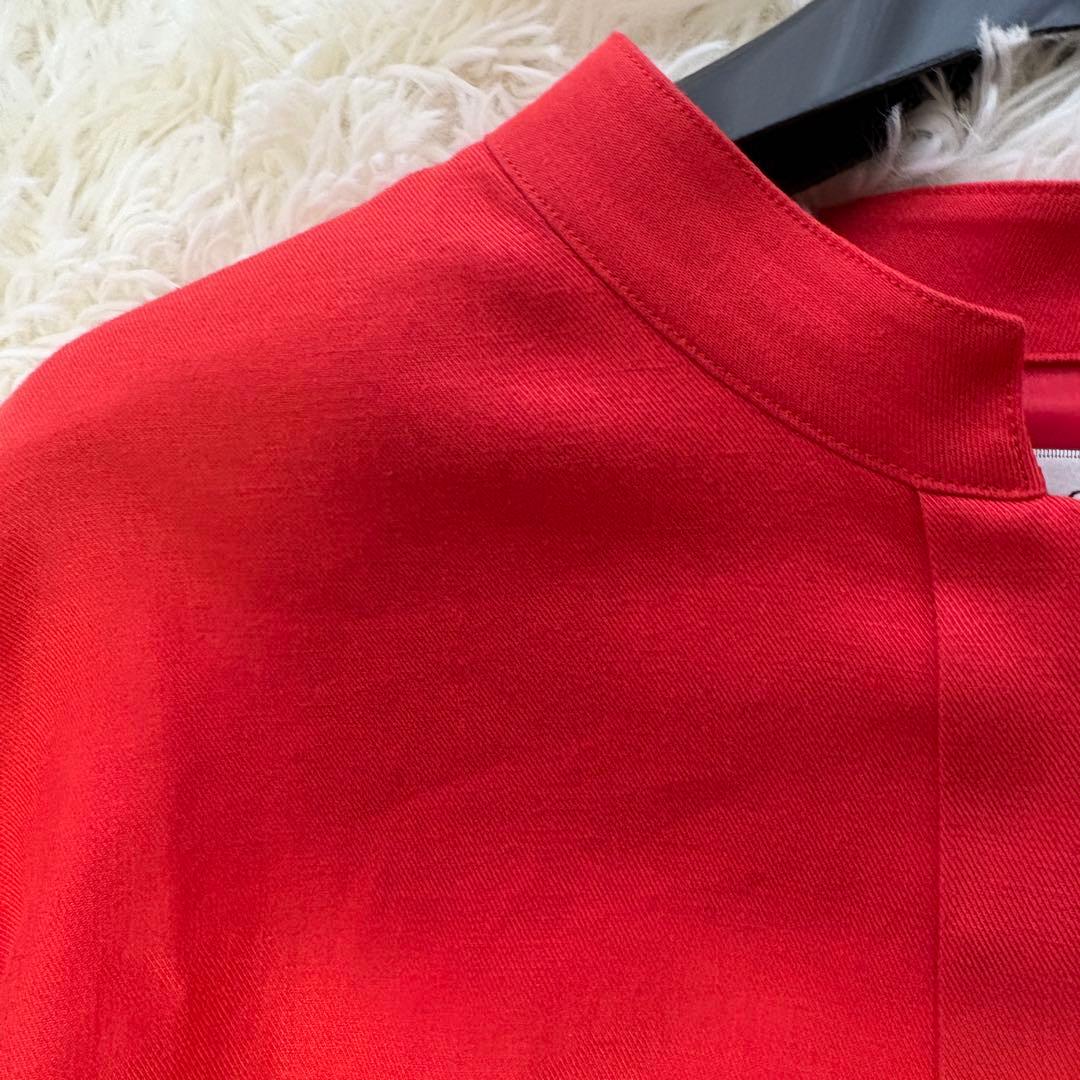 【美品】23年　アドーア　レーヨン麻ソフフトタンブラーワンピース　ベルト　38