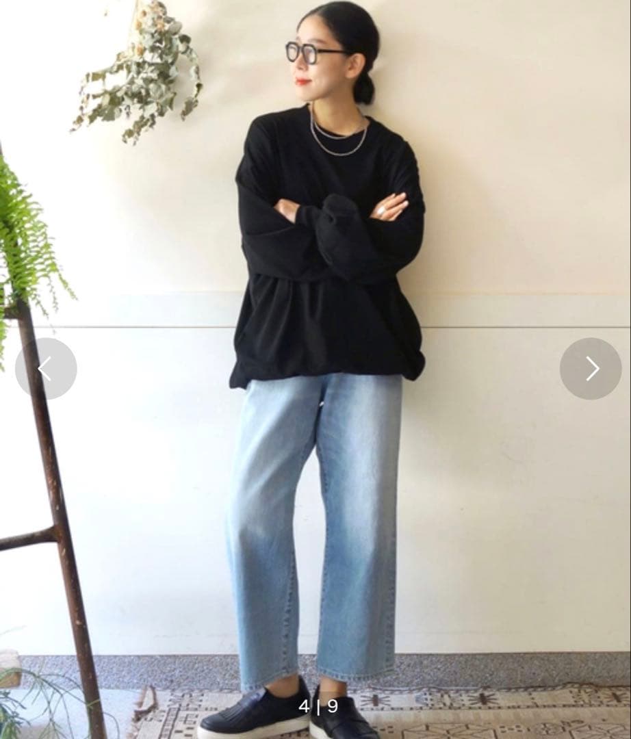 ヴィンテージジャージークルーネックパフプルオーバー