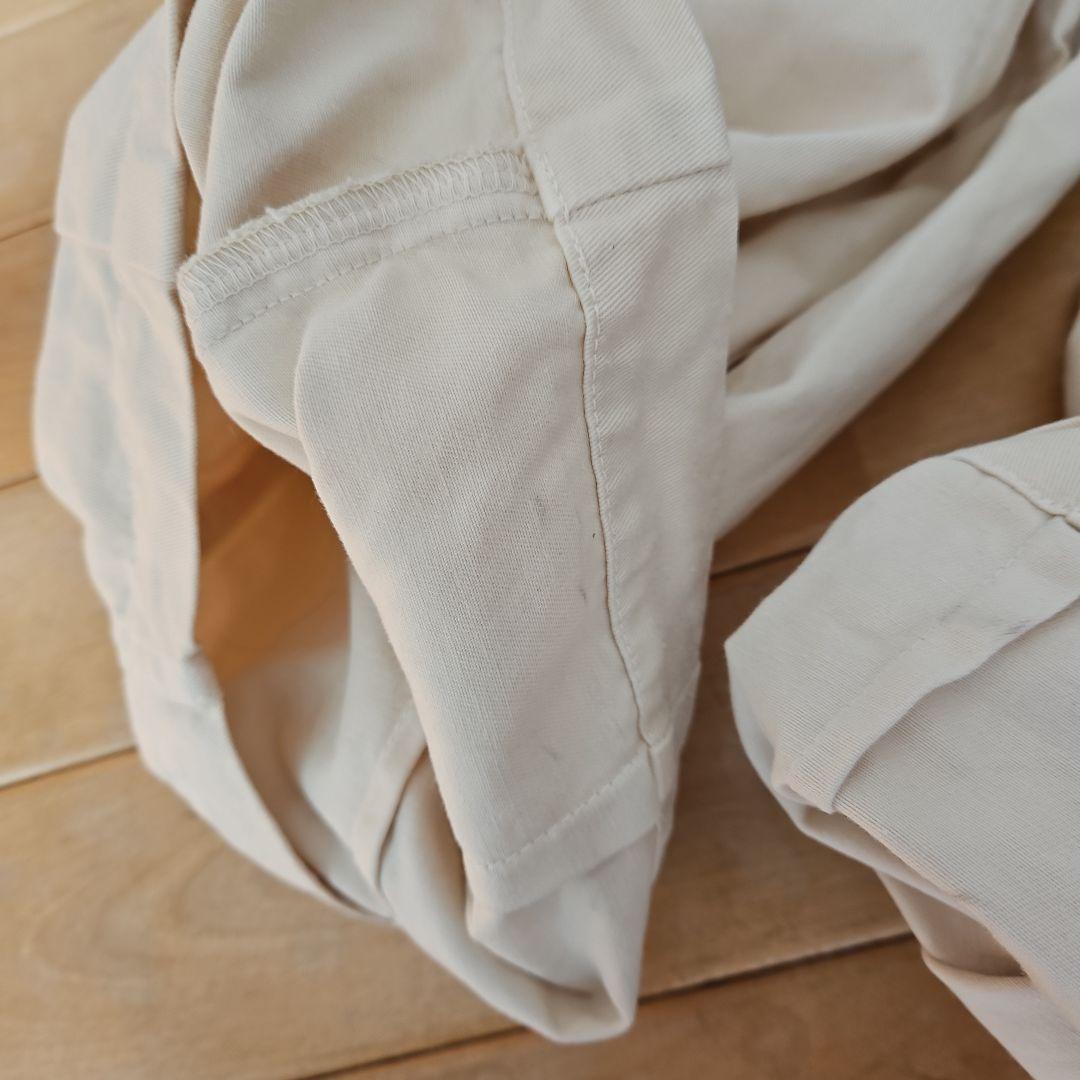 ☆HARVESTY☆アイボリーオフホワイトコットンサーカスパンツ☆美品２☆