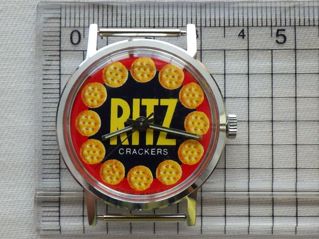 【最終値下】ビンテージRITZリッツ スイス製 手巻腕時計 レトロウォッチお菓子