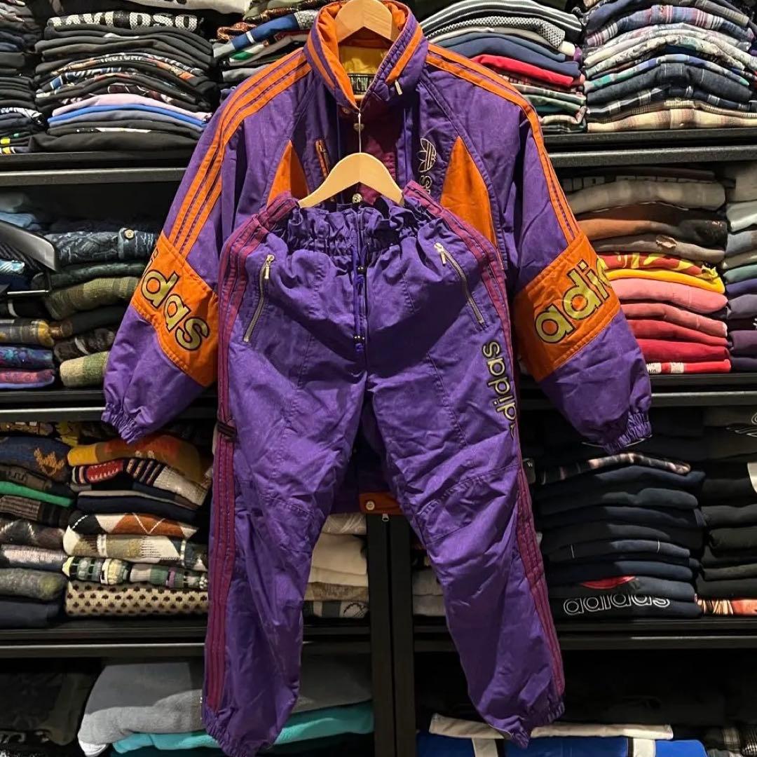 【即日発送・希少】 90s adidas デサント製スキー ウェアセットアップ