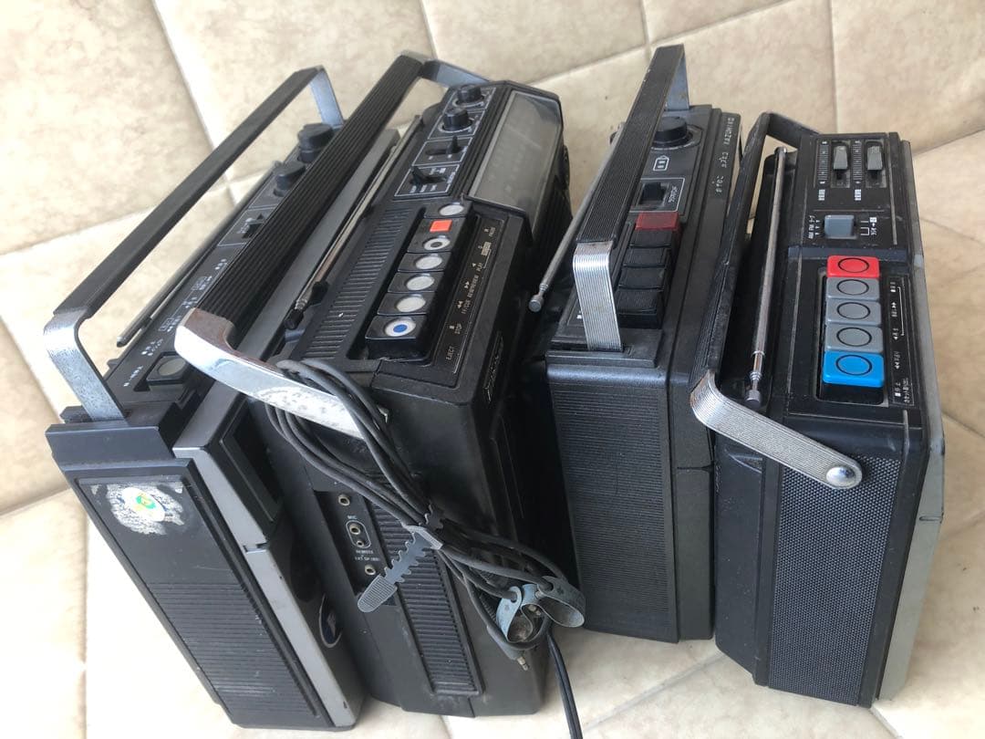 National RQ-548 ラジカセなどまとめて4台ジャンク(G24)