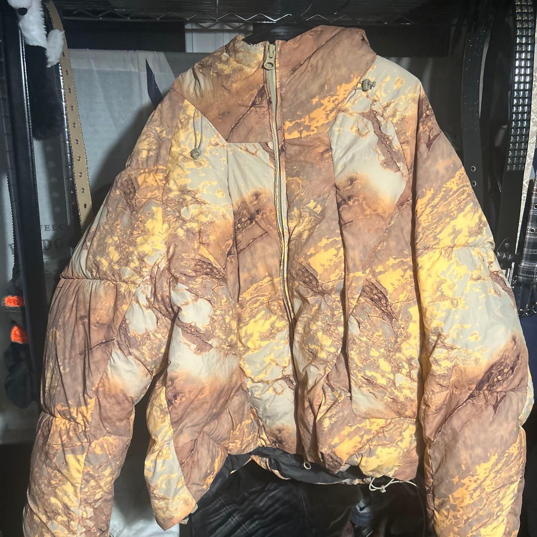 ZARA アブストラクトプリントキルティングジャケット 即完品