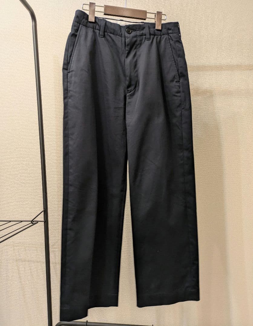 パンツ NO TUCK CHINO TROUSERS NAVY
