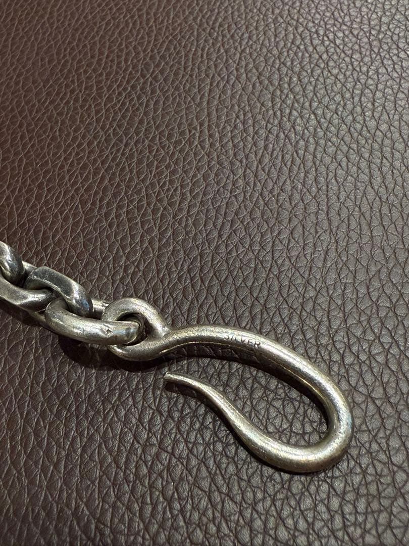 が*ー様 ワンメイク　シルバー925 ウォレットチェーン　レッドムーンアージェン