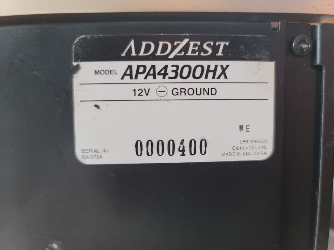 ADDZEST アゼスト APA4300HX パワーアンプ　名機　希少 ジャンク
