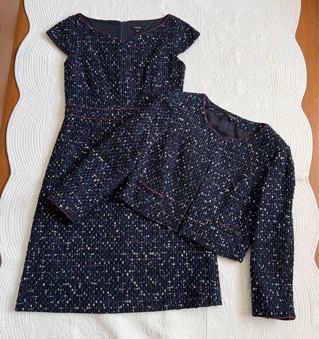 トッカ　0,2 ワンピース　ジャケット　スーツ　ツイード　セットアップ