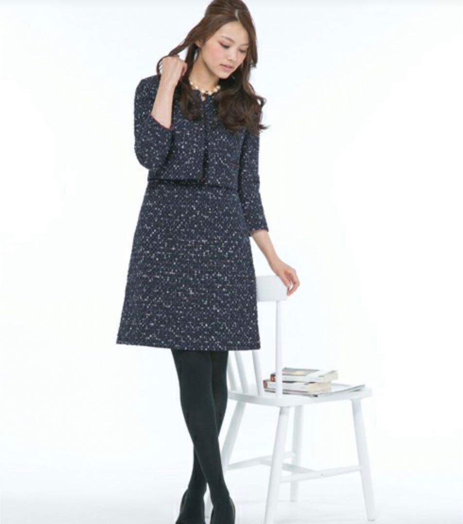 トッカ　0,2 ワンピース　ジャケット　スーツ　ツイード　セットアップ