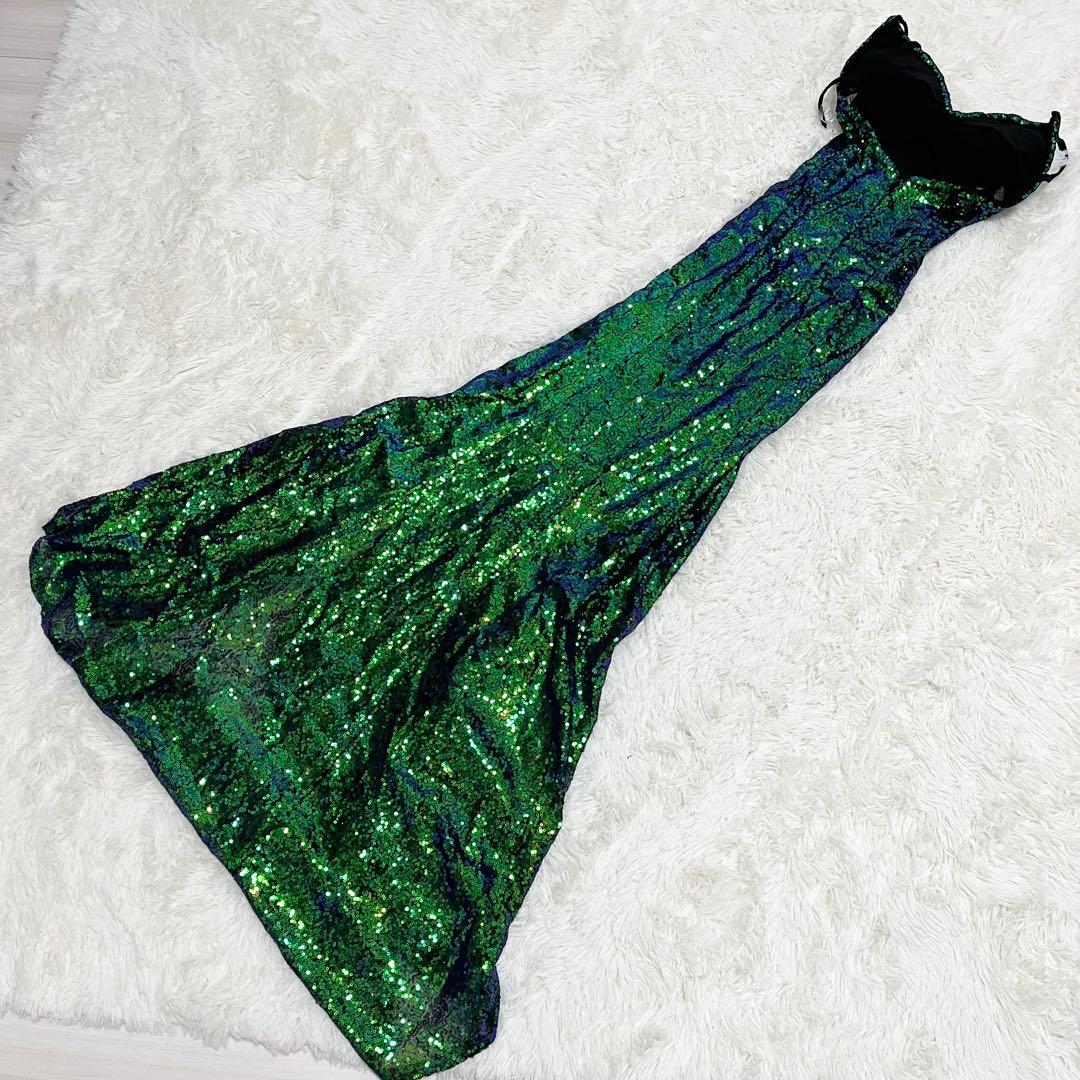 SARA イブニングドレス　ロング　スパンコール