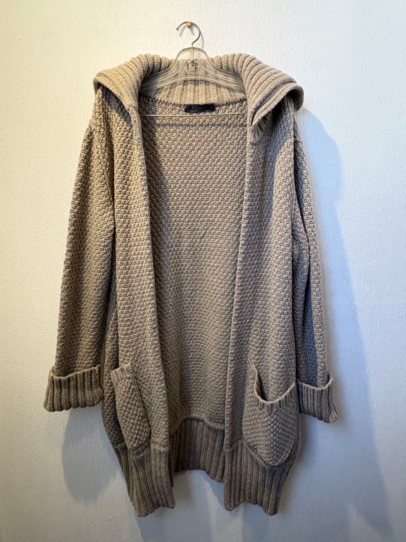 c*g様 FOXEY ニットカーディガン ベージュ 38 サイズ