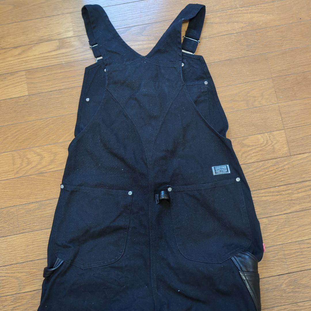 ネイバーフッドダブルニーブラックオーバーオール